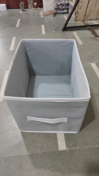 Premium Foldable Cloth Organizer basket (Pack of 3)